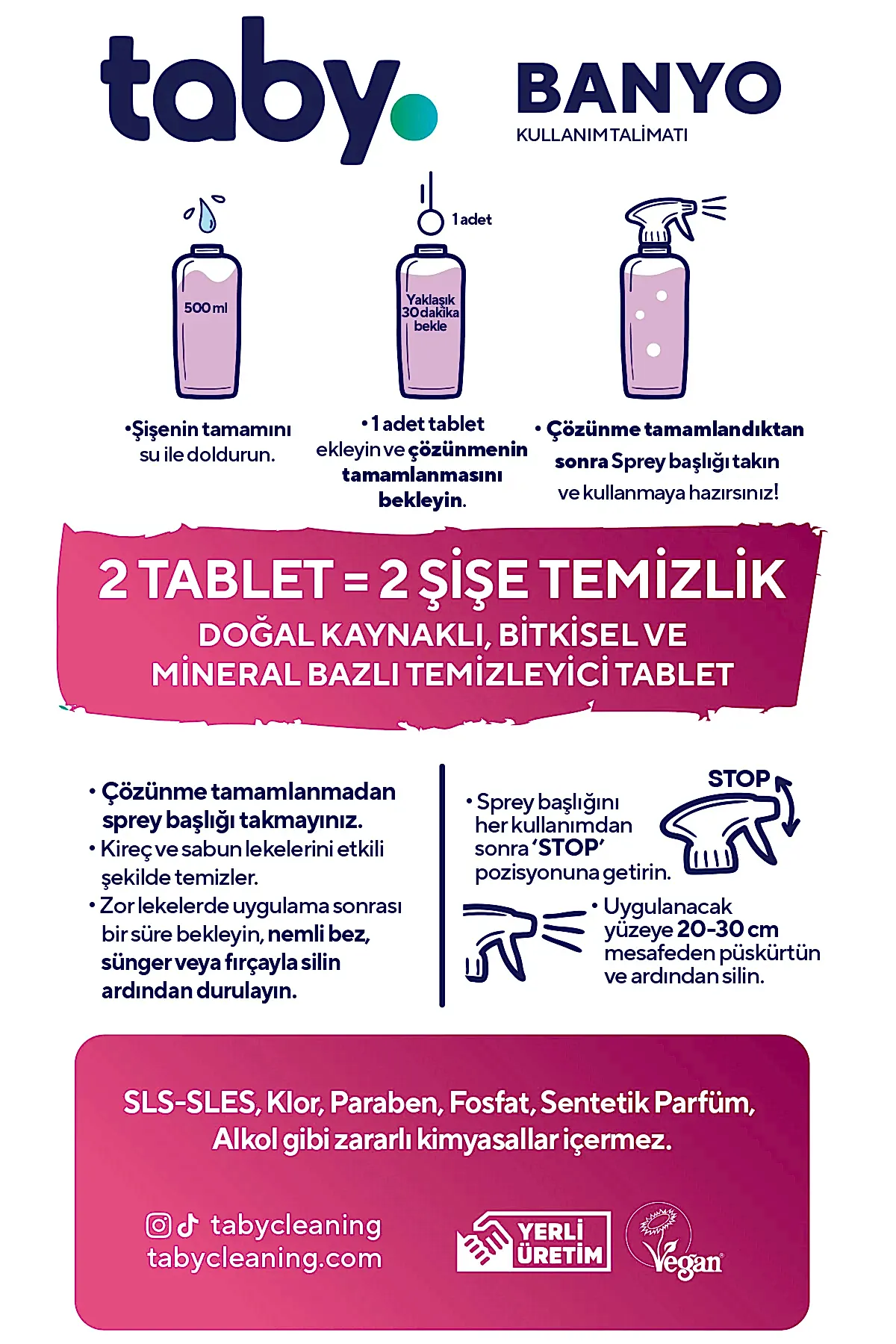 Banyo Temizleyici Tablet