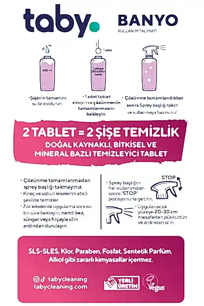 Banyo Temizleyici Tablet