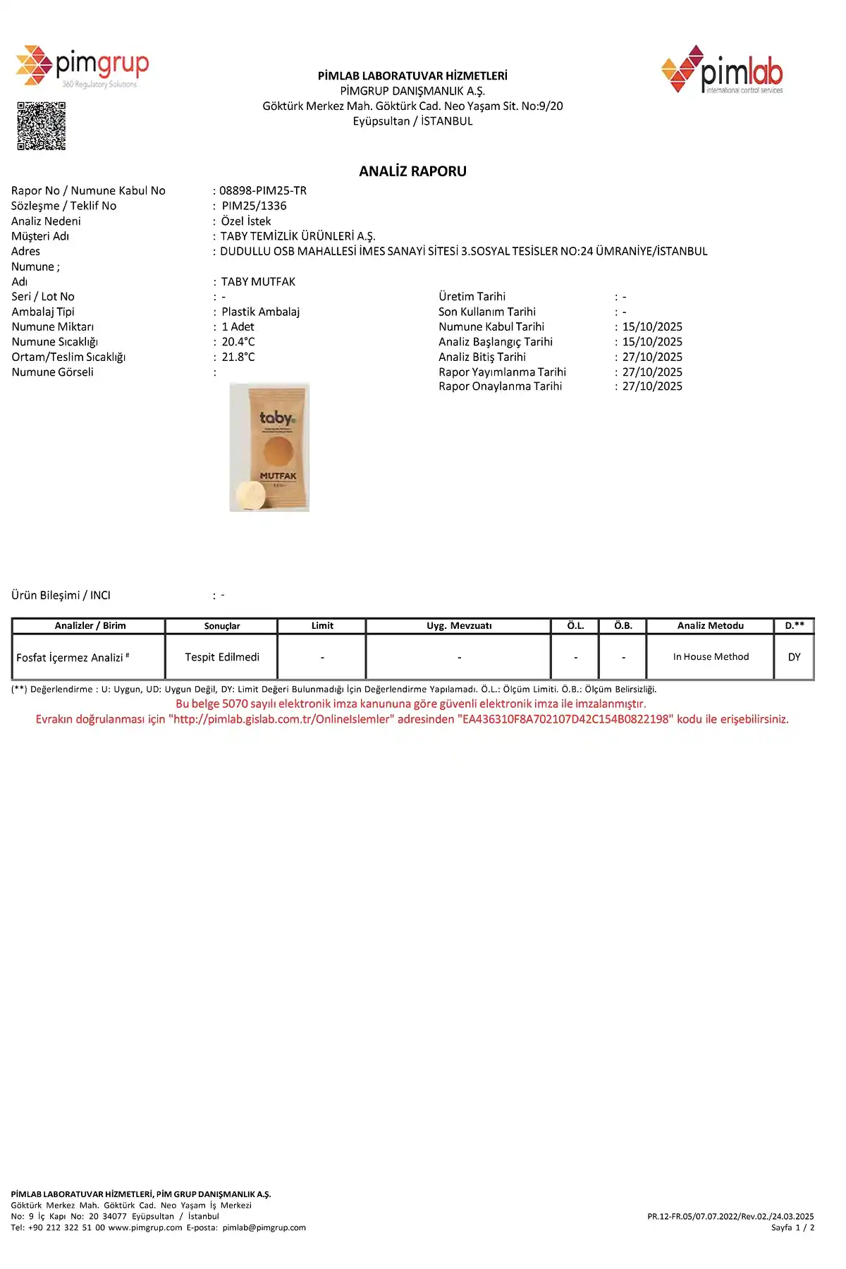 Mutfak-Fosfat - Kapak