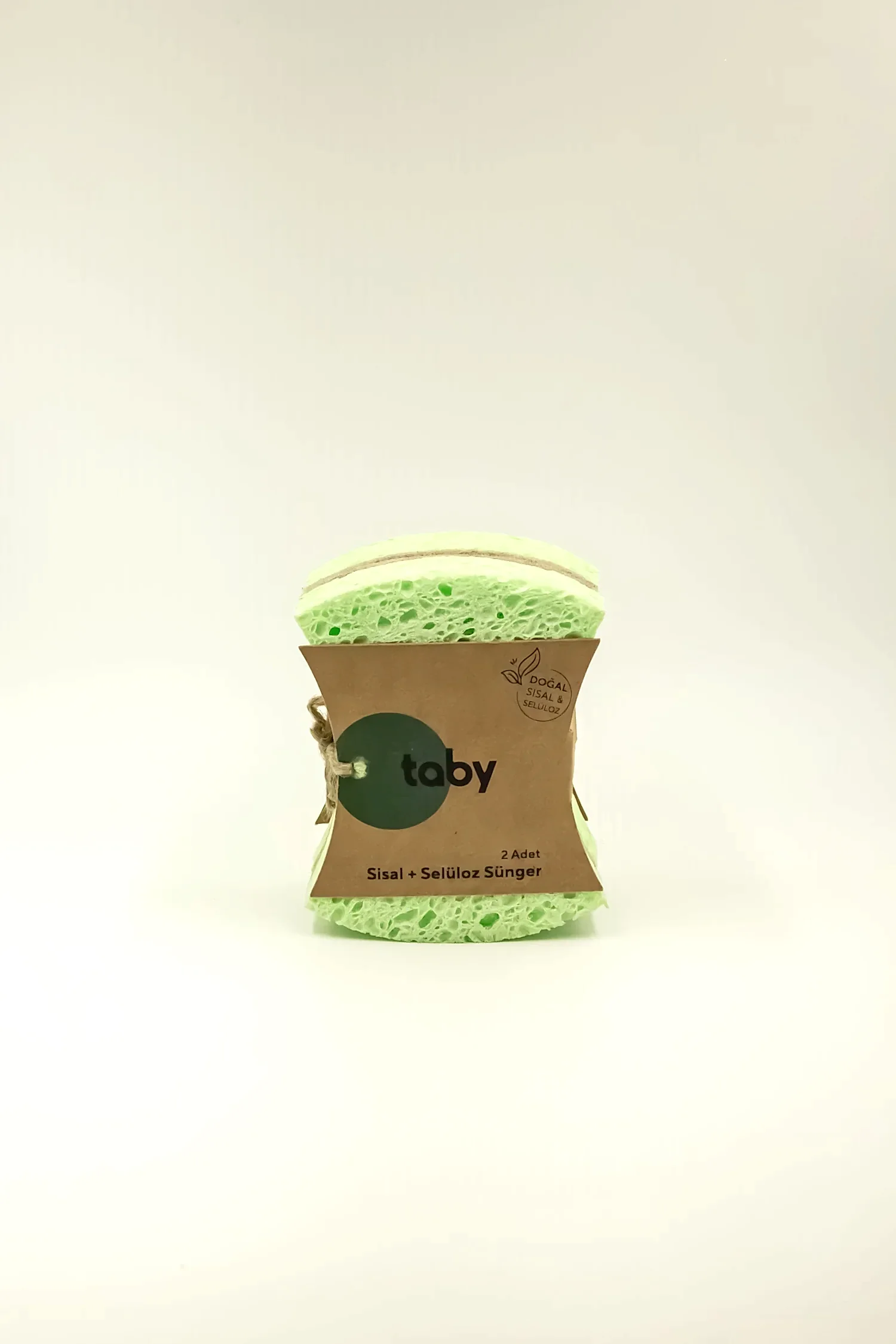 Doğal Sisal+Selüloz Bulaşık Süngeri 2'li